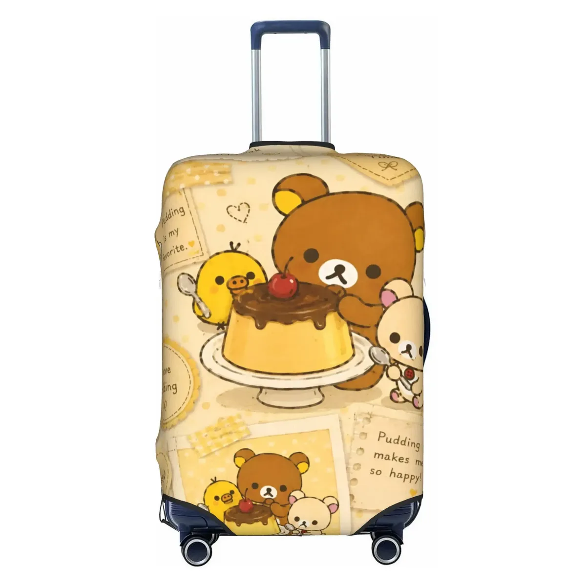 housse de bagage de voyage personnalisée r-rilakkumas, housse de protection élastique pour valise à motif de dessin animé, convient aux valises de 18 à 32 pouces