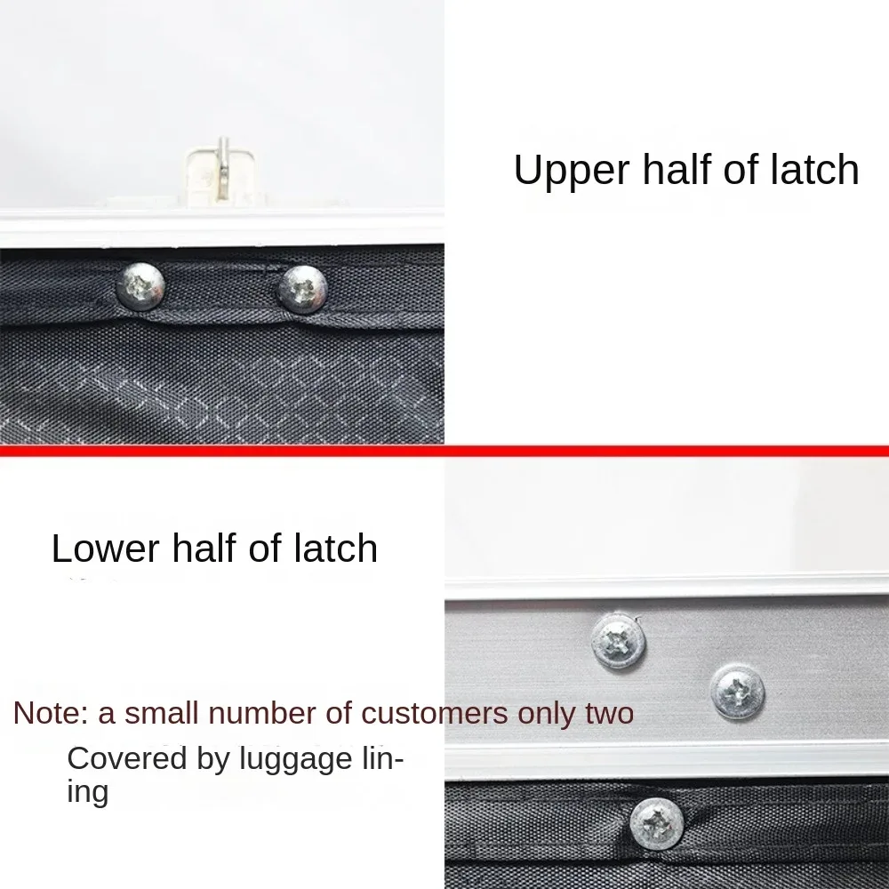 verrou antivol pour bagages, noir et argent, remplacement du sac de voyage, serrure à clé, outil de sécurité, boucle de verrouillage de valise
