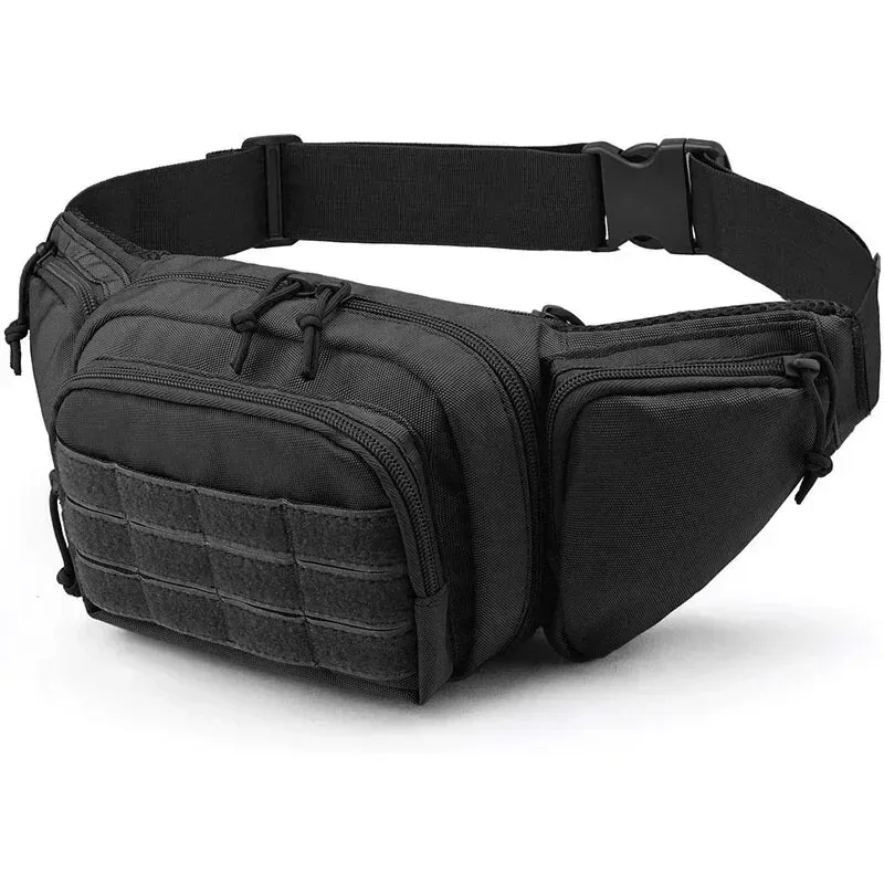 sac de taille tactique multifonction pour hommes, sac à bandoulière en nylon pour randonnée, téléphone portable, sac de sport de grande capacité
