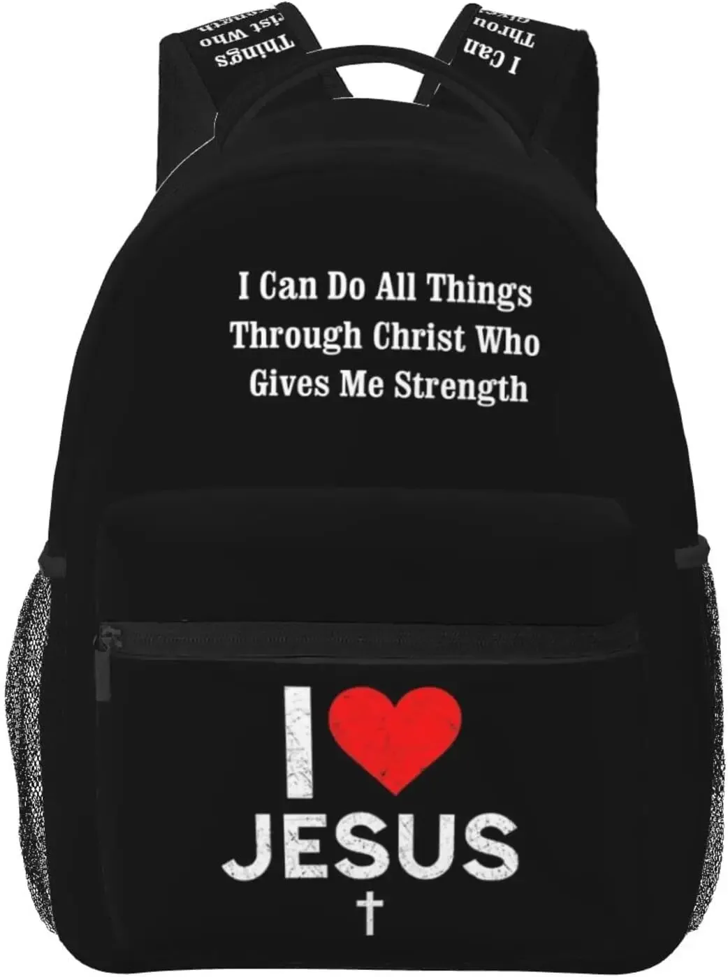 j'aime jésus sac à dos chrétien jésus croix voyage sac à dos pour ordinateur portable décontracté collège sac à dos bookbag pour femmes hommes