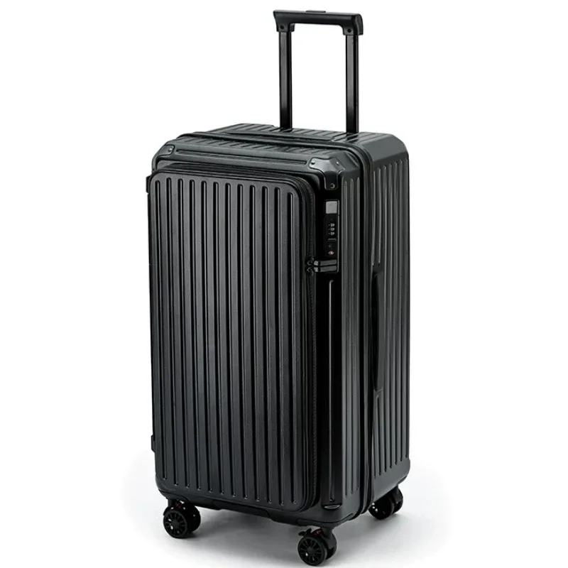  valise extensible de grande capacité avec serrure tsa, ouverture latérale, bagage à roulettes, coque rigide en pc, 20 pouces, bagage cabine pour voyage.