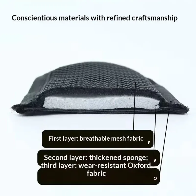 coussin dos sangle noire tissu respirant mousse épaisse confort voyage ergonomique ajustable antichoc épaules