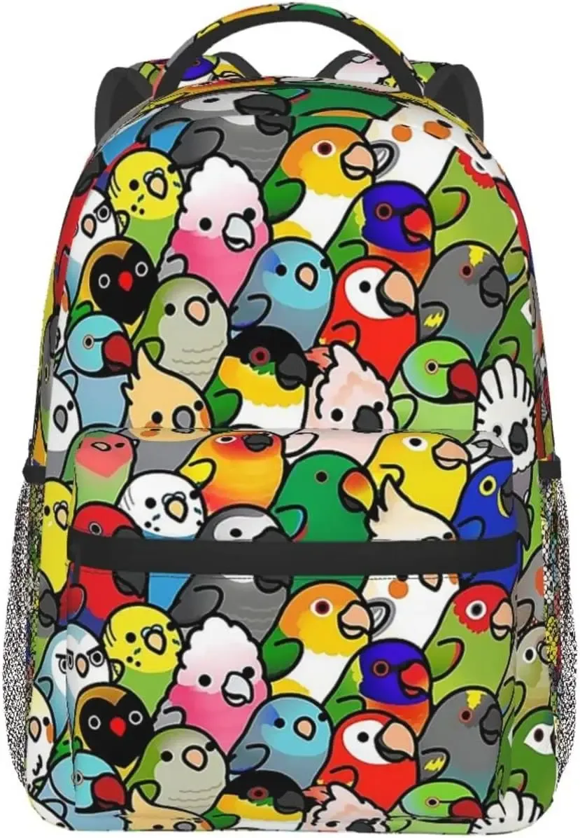 sac à dos décontracté motif oiseau perroquet drôle, sac à dos pour ordinateur portable, sac à dos pour ordinateur avec poches, sac à dos pour le travail, les voyages d'affaires