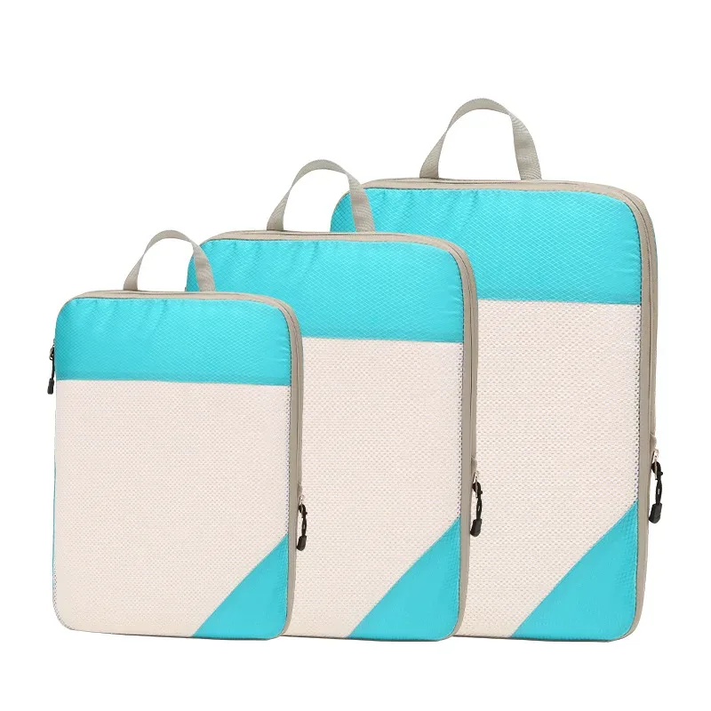 sac de rangement de voyage pour placard, bagages de voyage pour vêtements, chaussures, articles de toilette, cosmétiques, cubes d'emballage anti-poussière, sac de compression