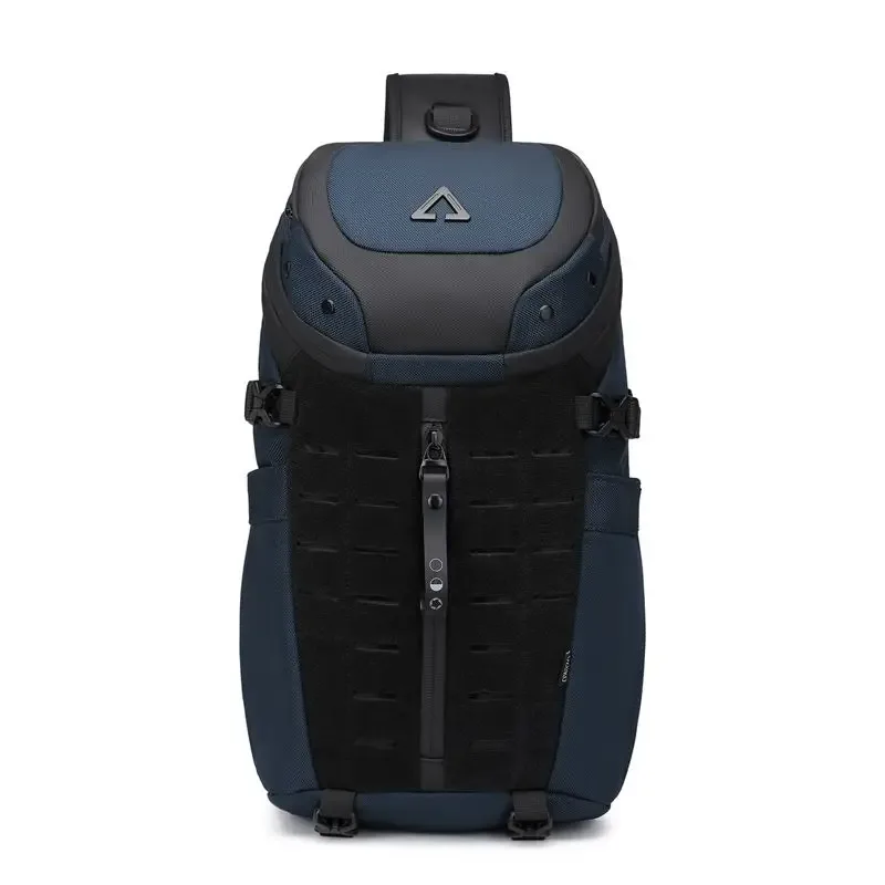 sac bandoulière imperméable ozuko pour homme avec port usb antivol, sac messager de voyage court, sac de poitrine tendance pour homme
