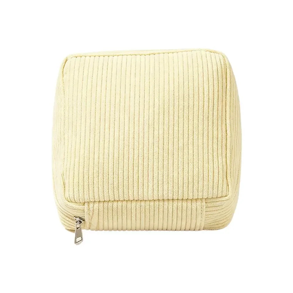 sac de rangement pour serviettes hygiéniques en velours côtelé, pochette portable pour tampons, petite trousse de maquillage pour femmes