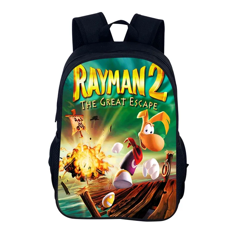 jeux de dessin animé rayman legends 2 pièces ensemble sac à dos cartable garçons filles camping sac à dos trousse à crayons sac à crayons boîte à crayons