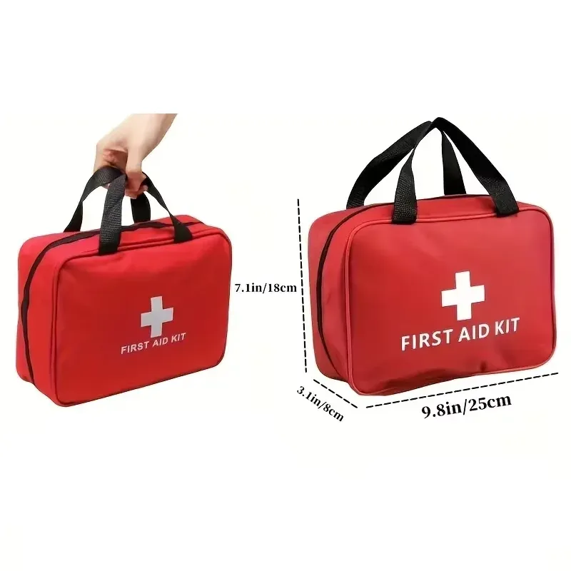 trousse de premiers secours 184 pièces, sac médical portable de fournitures médicales d'urgence polyvalentes, pour la randonnée en plein air, le camping et plus encore