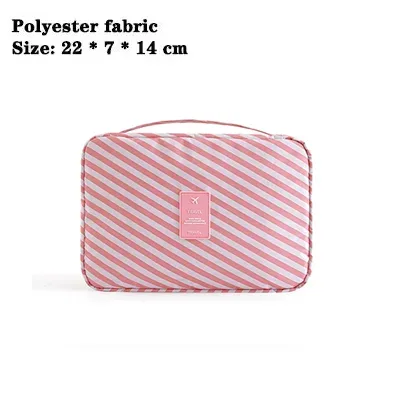 sac de voyage suspendu imperméable pour cosmétiques, imprimé flamant rose et citron, organiseur de maquillage portable, trousse de toilette pour femmes, rangement pour soins de la peau