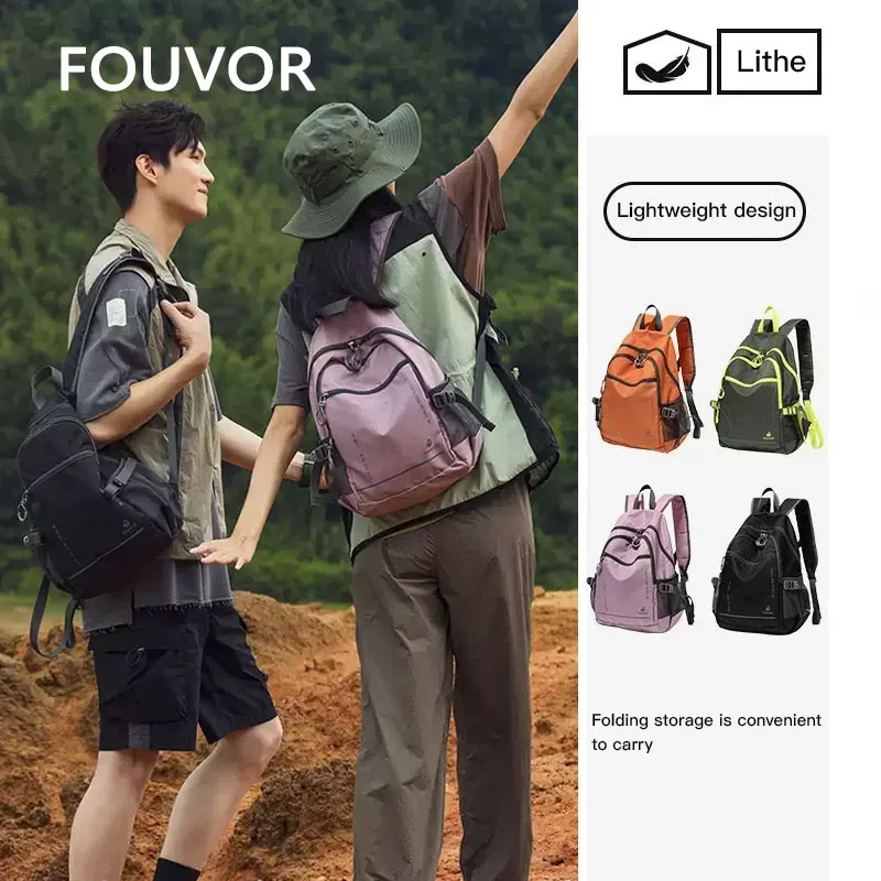 fouvor – sac à dos fonctionnel d'extérieur pour femmes, léger, pliable, résistant à l'eau, grande capacité, sac de voyage et de randonnée, 3037-05