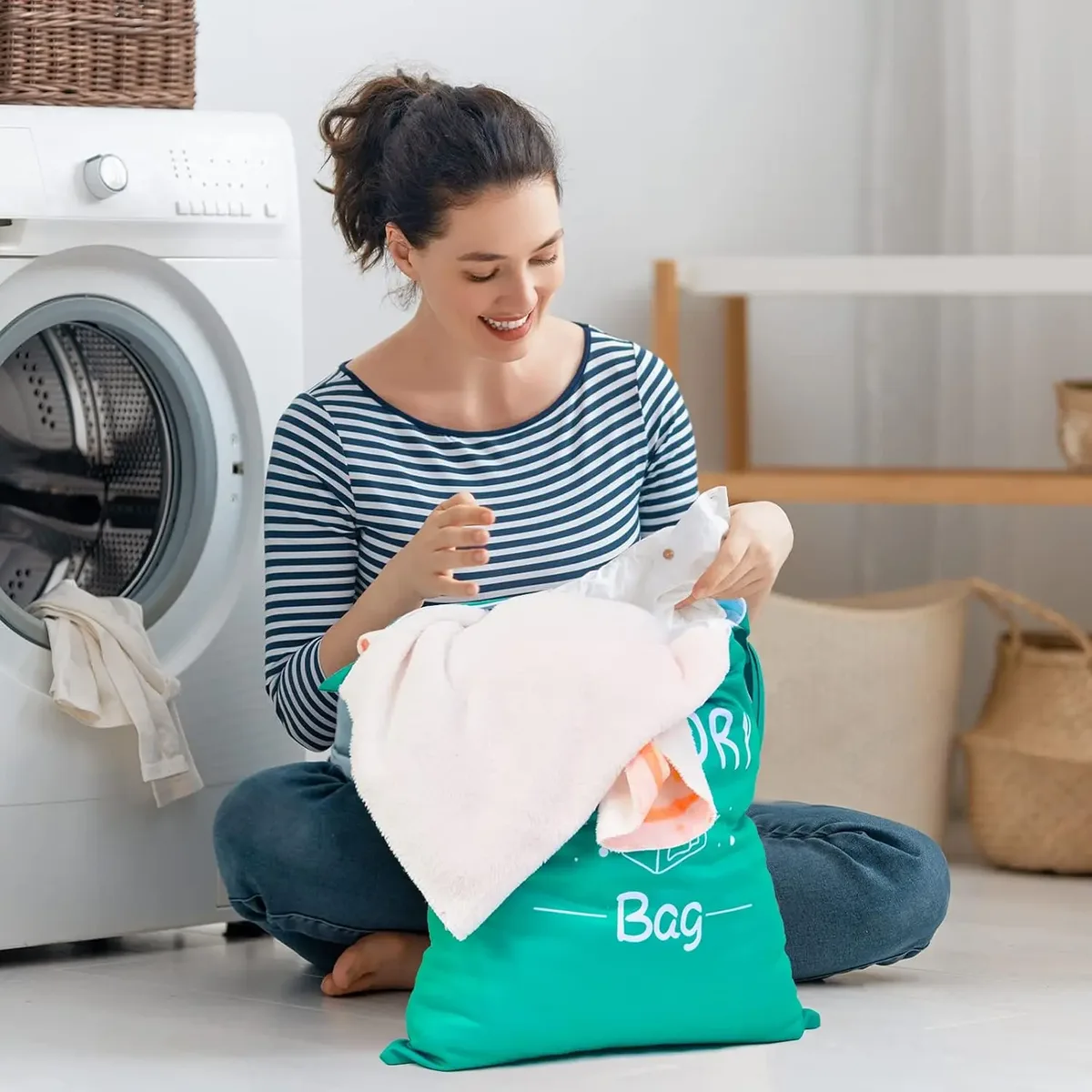 sac de rangement portable pour vêtements sales, sacs à linge, pochette de rangement imperméable en oxford pour la natation, le fitness, la plage, sac organisateur de vêtements