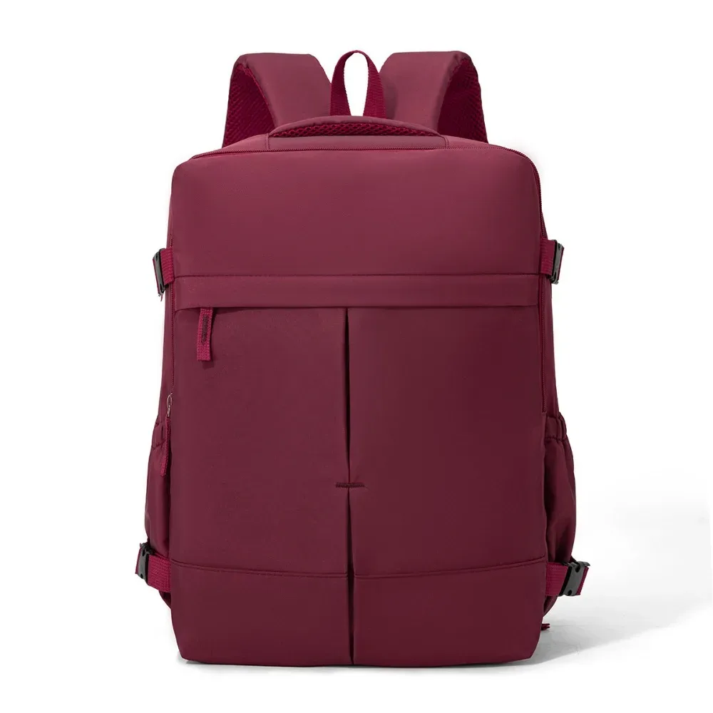 sac à dos de voyage grande capacité, léger, compartiment séparé pour ordinateur portable, ouverture à clapet, sangles de compression latérales