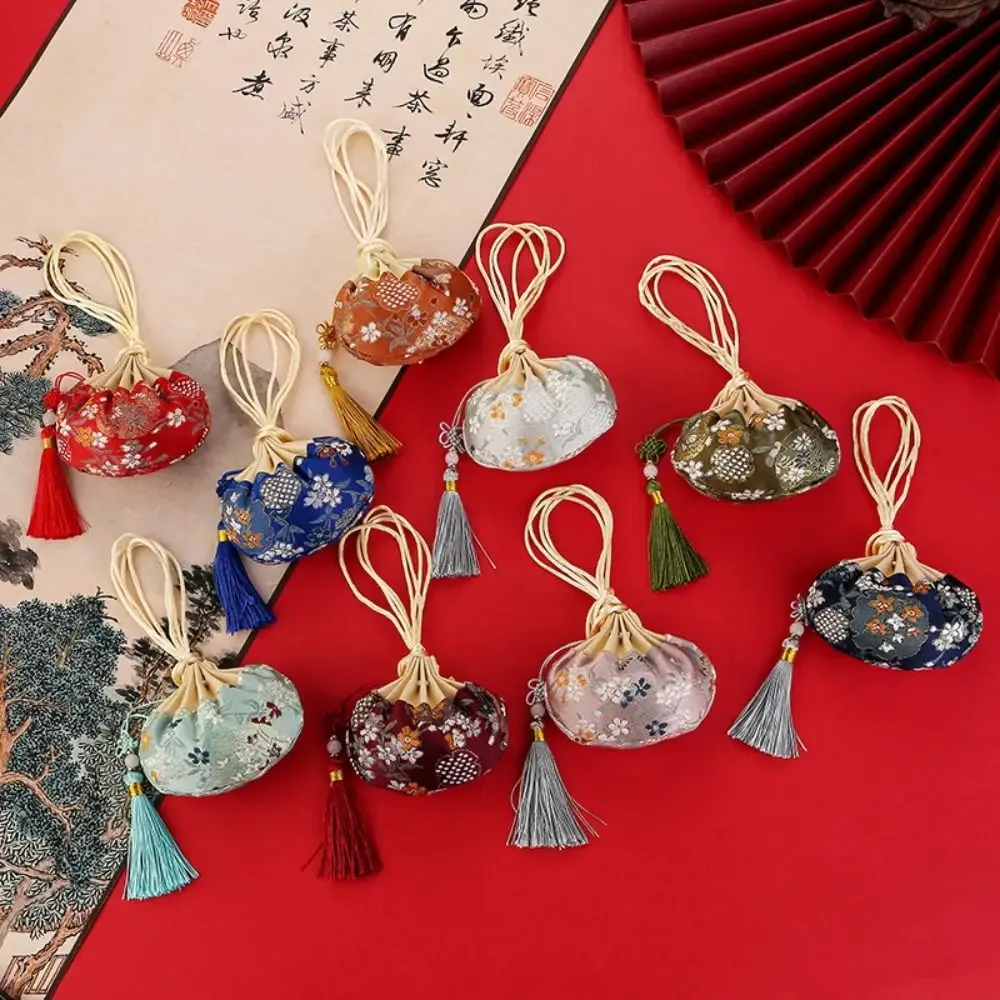 sac à main décoratif à motifs floraux pour femmes, pochette de rangement en poudre pour bijoux, style africain et chinois