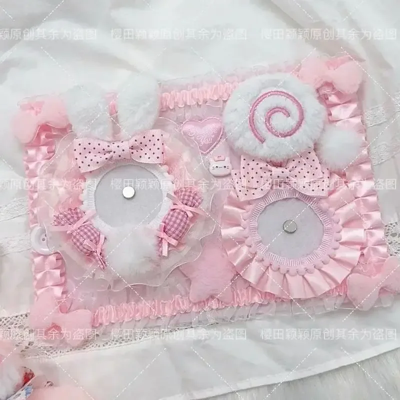 planche ita finition rose, style peluche mignon, sac ita, organisateur de badges, planche d'organisation de badges, accessoires itabag