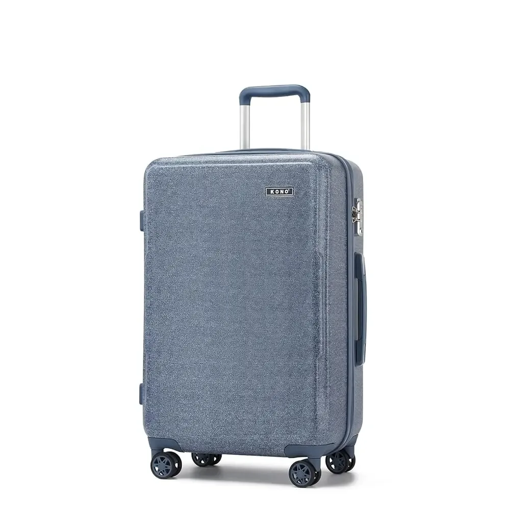 valises à main kono s/m/l, coque rigide légère en pc+abs avec serrure tsa, 4 roues multidirectionnelles, compatible cabine