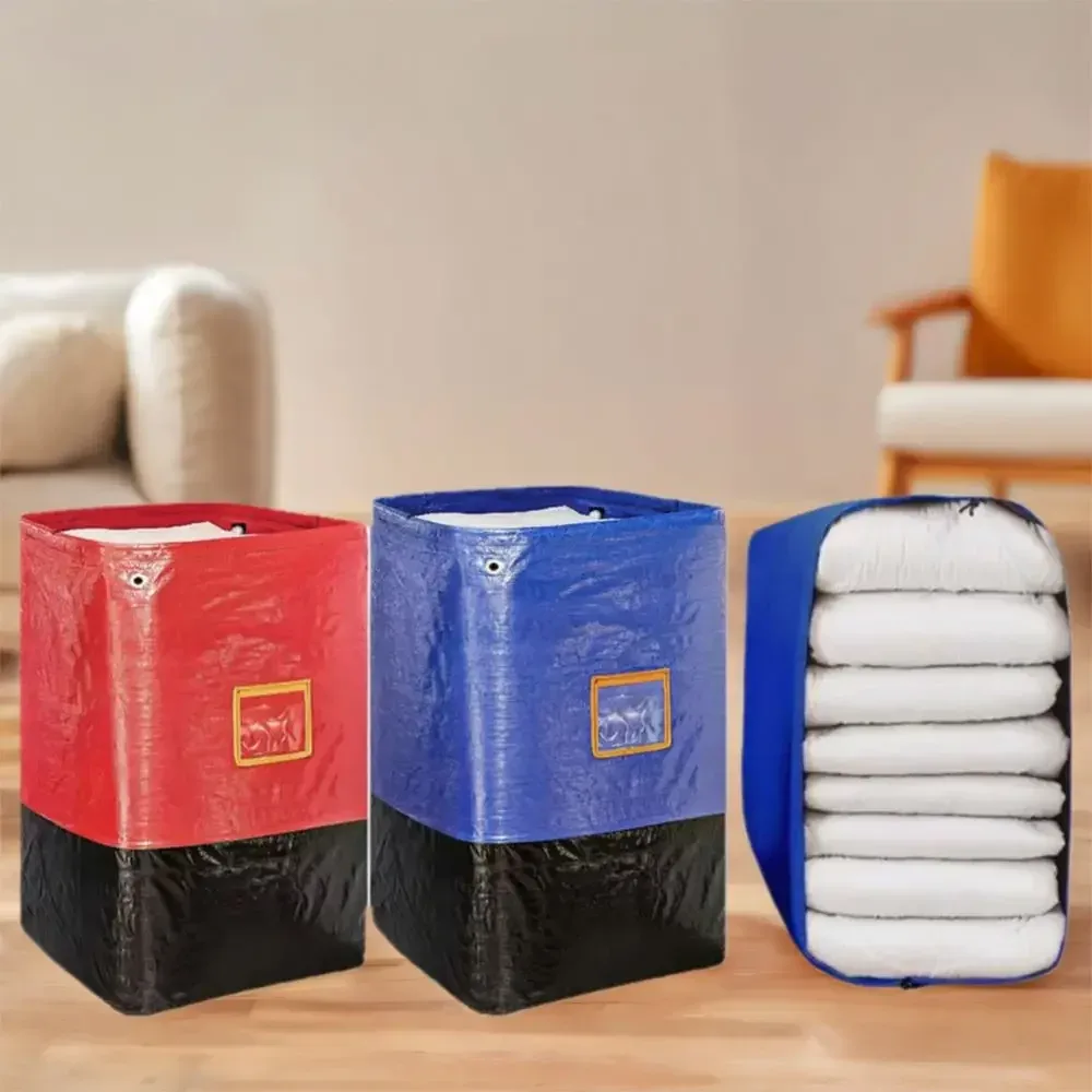 sacs d'emballage mobiles, sacs de rangement épais, résistants à l'usure, étanches à l'humidité, sacs de transfert de colis, fermeture éclair multifonctionnelle