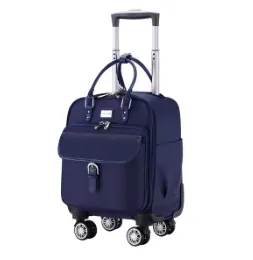 valise cabine 16 pouces pour femme, bagage à roulettes économique pour avion, sac de voyage à roulettes pour femme, sac fourre-tout de voyage
