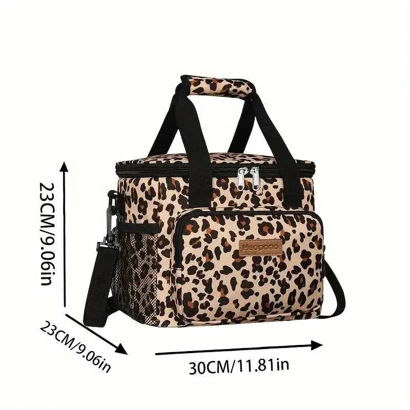 sac isotherme de 15 l en tissu oxford pour femme, sac à bandoulière portable pour aliments, sac isotherme pour adulte