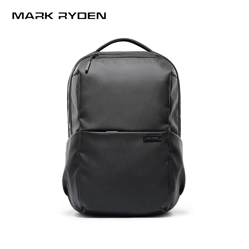 sac à dos quotidien oxford texturé léger pour homme mark ryden, sac à dos fin pour ordinateur portable, sac d'école avec poche à accès rapide sur le devant