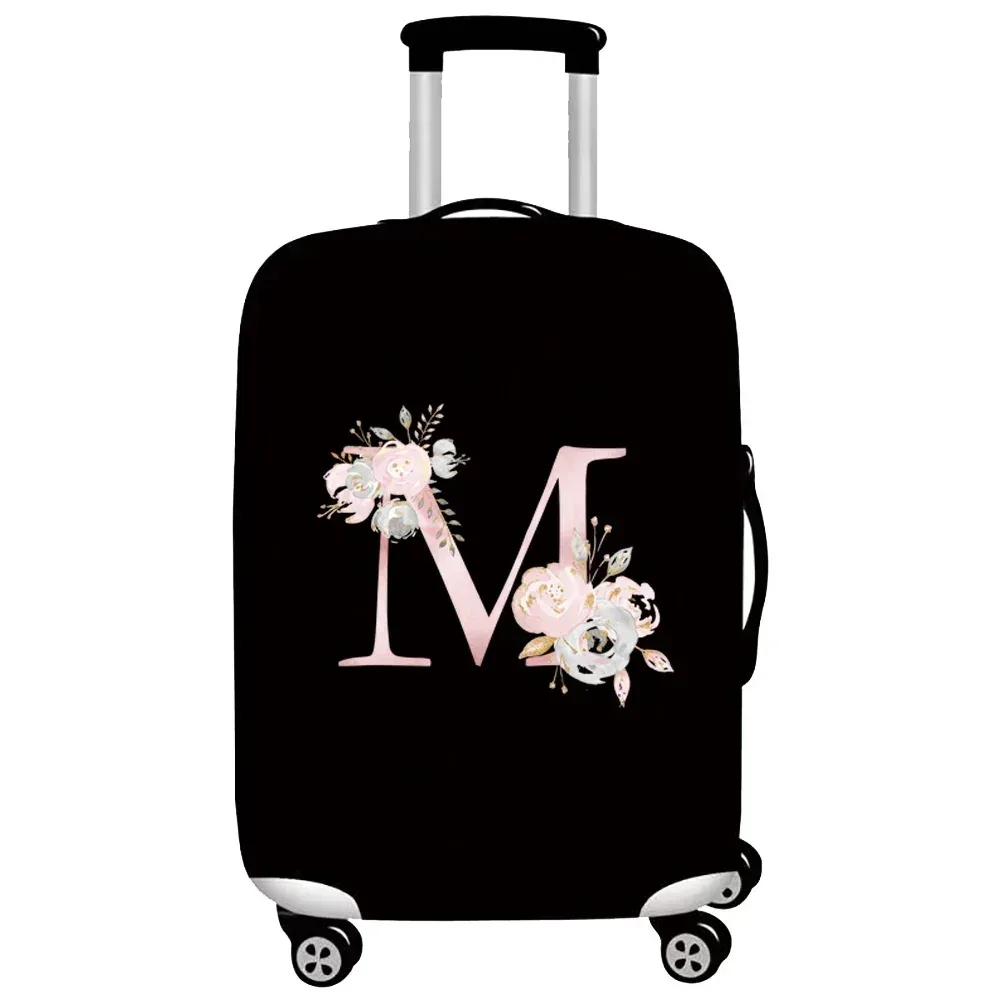 optics-juste de protection élastique pour bagages, housses de valise trempées, housse de chariot, accessoires de voyage, série pink flower, 18 "-32"