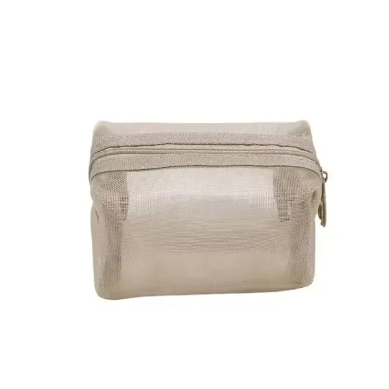 mini sacs cosmétiques en nylon transparent, jolies petites trousses de maquillage pour femmes, pochettes pour rouge à lèvres, organiseur pour câbles, clés, écouteurs