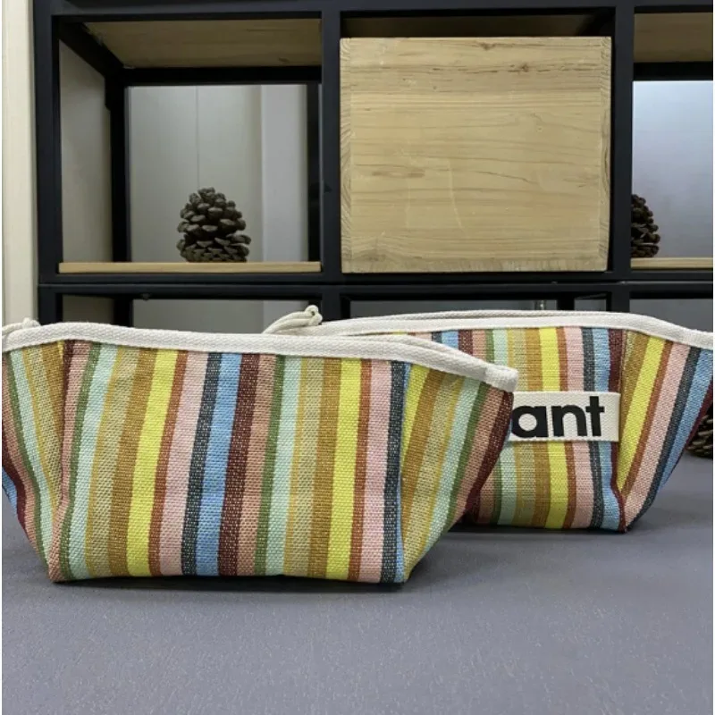 sac de rangement d'été 2026, petit sac en toile, trousse de maquillage à fermeture éclair, sac à main en tissu, sac pour femme