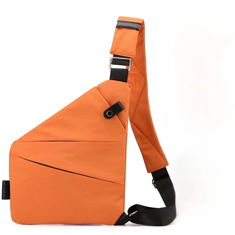 sac de poitrine antivol unisexe – sangles réglables, pochette de rangement polyvalente, portefeuille de voyage sécurisé