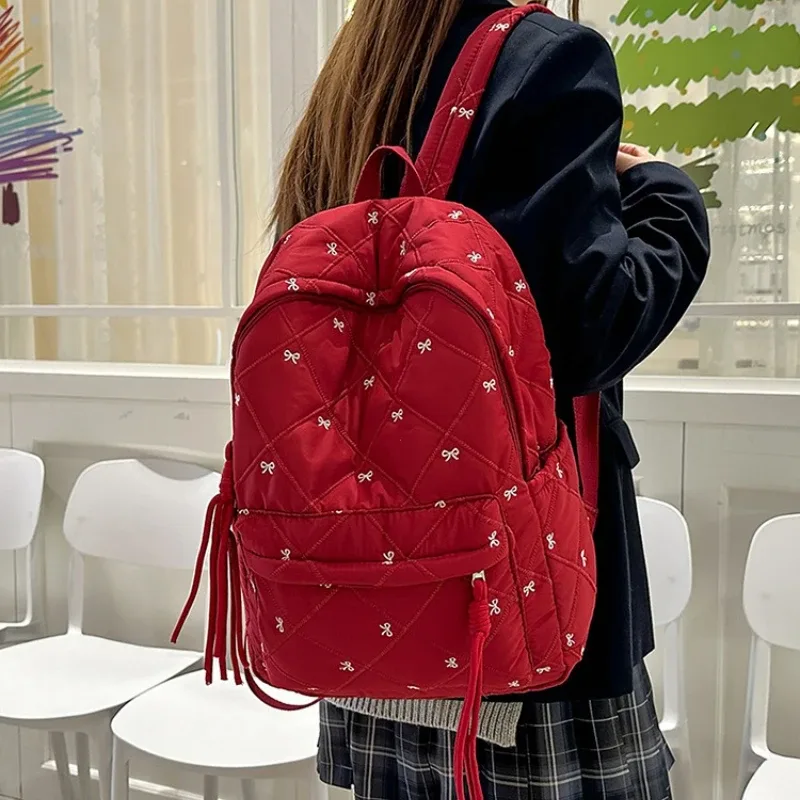 nouveau grand sac à dos scolaire léger pour enfants, cartable pour étudiants avec nœud, sacs d'école pour garçons et filles, sac de tutorat, sac pour ordinateur portable
