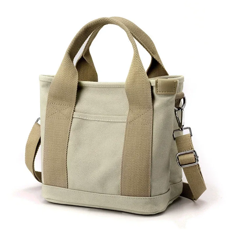 sac à bandoulière décontracté en toile pour femme, avec sangle réglable, sac fourre-tout de voyage quotidien de qualité, plusieurs compartiments pour le travail et l'école