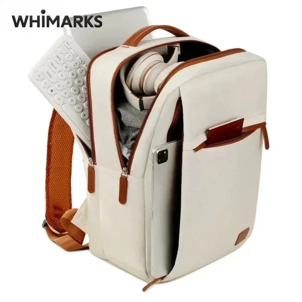sac à dos whimarks de grande capacité, élégant et simple, idéal pour les trajets quotidiens, le bureau, les voyages, les ordinateurs portables, les étudiants et l'école.