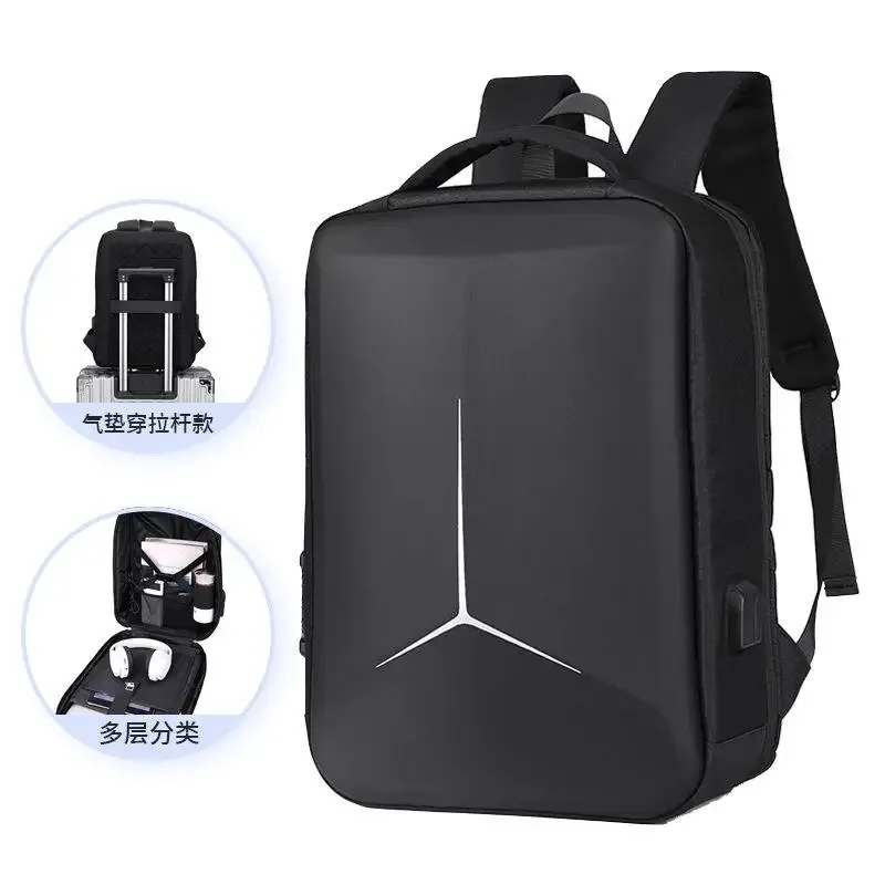 sac à dos d'affaires usb pour hommes, sac à dos de voyage de grande capacité, mode haute sensibilité, sac d'ordinateur étanche pour étudiants