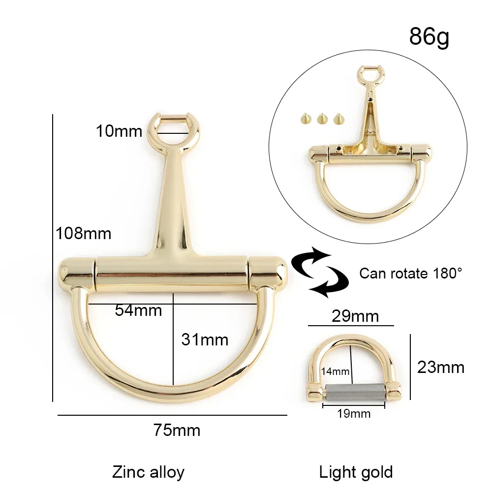 1/5/10 ensembles sac classique ensemble de boucles en métal serrure torsadée pour sac à dos boucle ardillon fermoir sac à main serrure décorative bricolage accessoires de réparation
