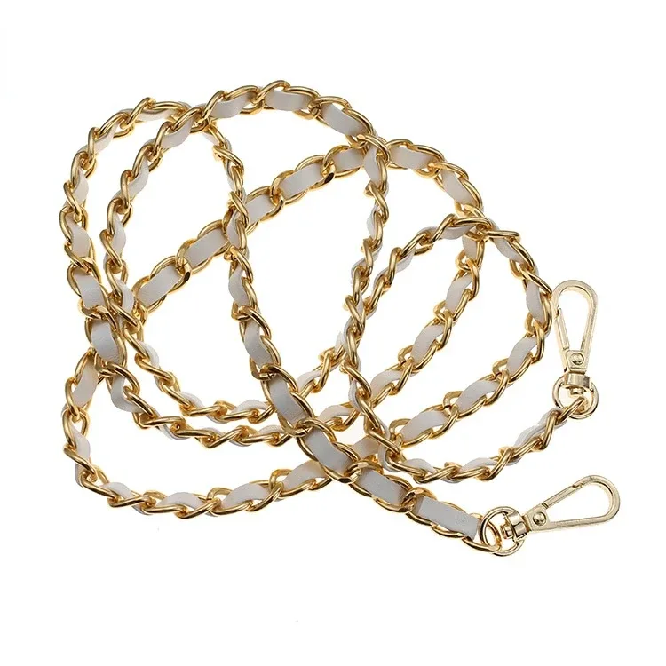 118cm sac à main chaîne sangle bandoulière sac à main chaînes remplacement en cuir sac à bandoulière chaîne sangles bricolage femmes fille sac partie accessoire