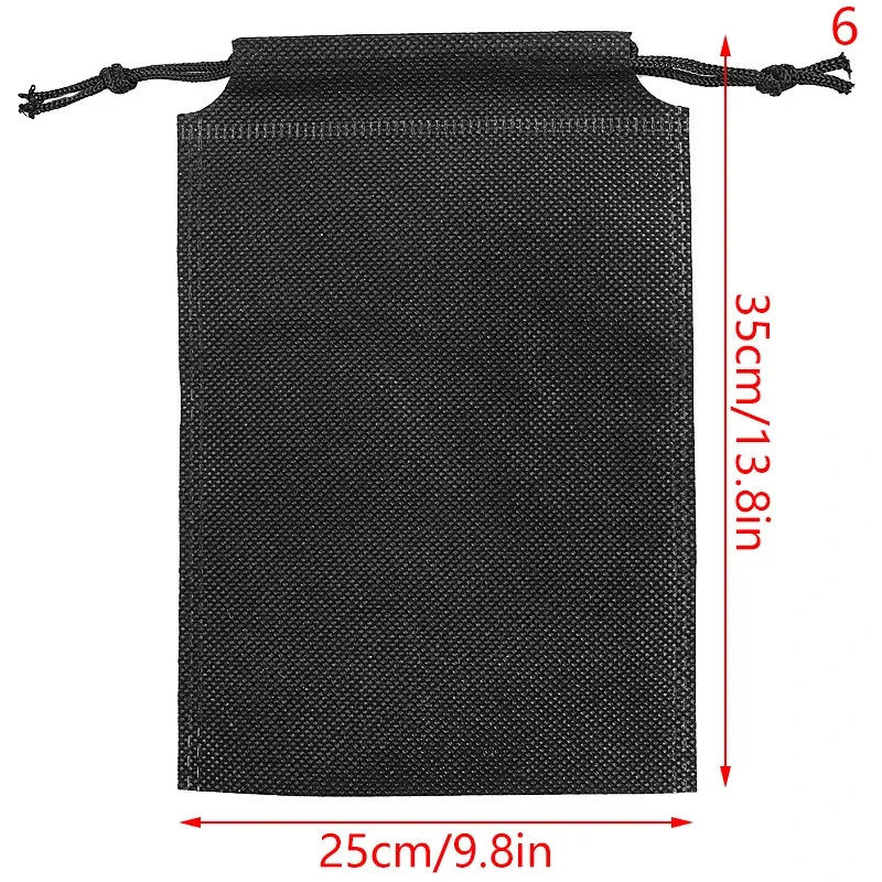 sac de rangement à cordon noir, 1 pièce, housses anti-poussière pour chaussures, pochette de voyage non tissée anti-poussière, sacs à chaussures, protection des chaussures de séchage