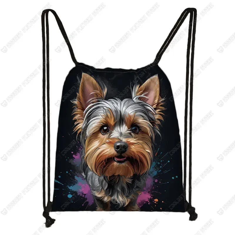 sac à dos de rangement de chaussures shih tzu, sac à livres, support, interconnexion, peinture, chien, proximité, wstring, troupeau des contribuables allemands
