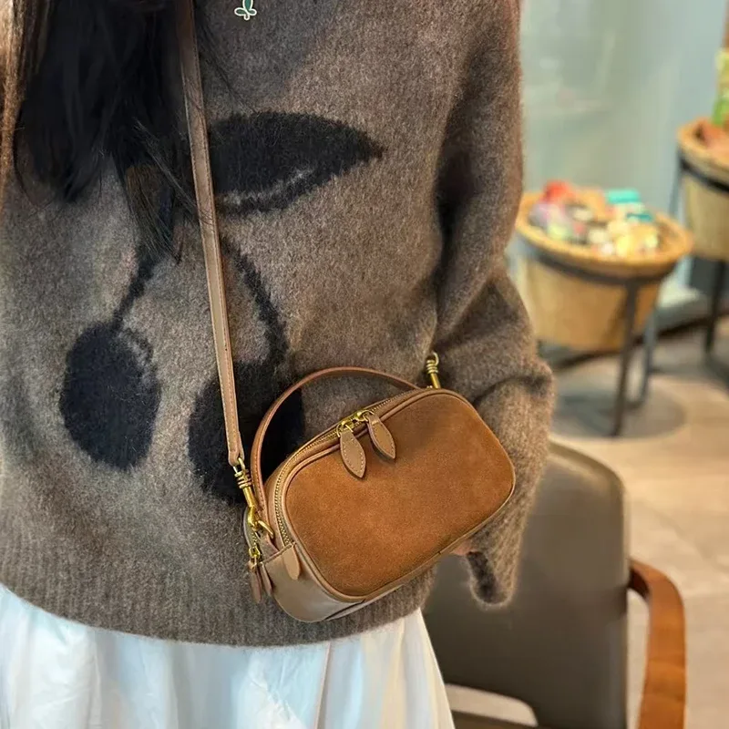 sac à main en cuir de vachette véritable pour femme, sac à bandoulière pour femme, haute qualité, design de luxe, mode féminine