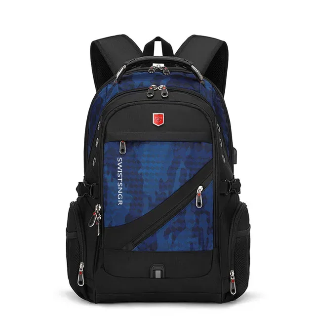 sac à dos étanche pour ordinateur portable 15.6/17.3 pouces, chargeur usb, sac à dos suisse, sac de voyage pour femmes, sac d'école vintage mochila