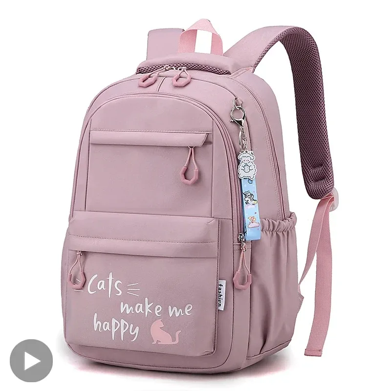 Sac à dos scolaire rose pour filles, adolescentes, femmes, enfants, filles, sac à dos pour l'école primaire et secondaire, sac à dos pour adolescents, enfants