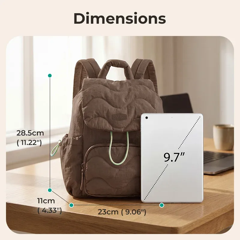 bagsmart – sac à dos imperméable pour femmes, grande capacité, couleur unie, sac d'école à fermeture éclair pour adolescentes, sac à dos décontracté pour étudiantes, sac à livres