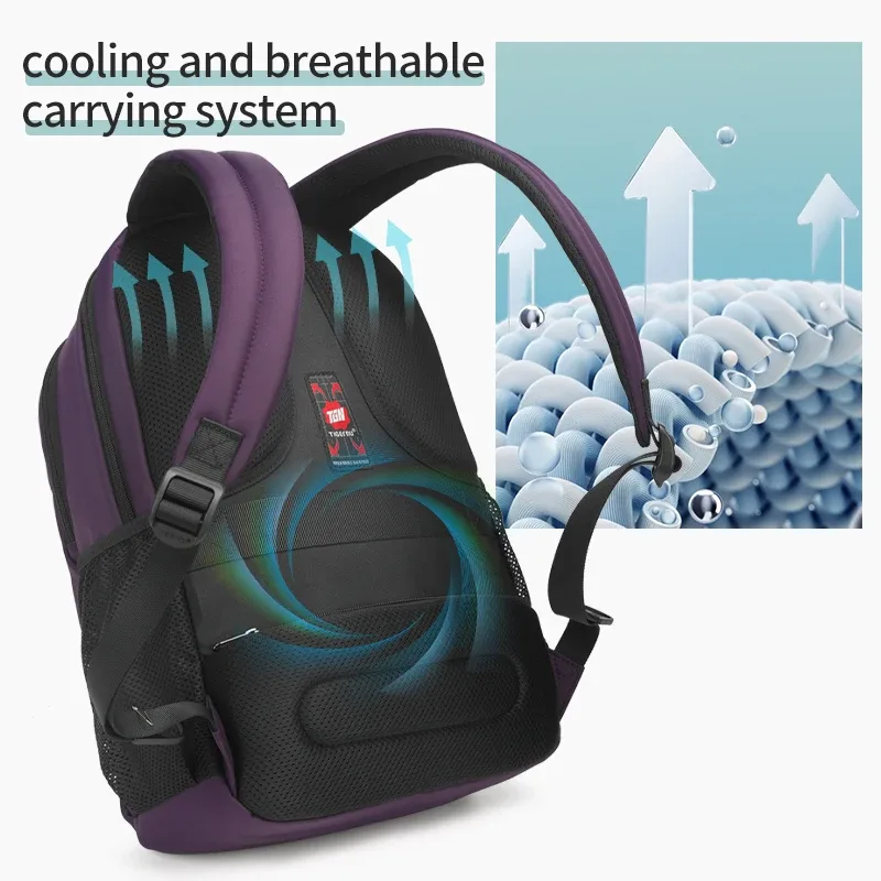 tigernu sac à dos antivol pour femmes grande capacité 15.6 pouces sac à dos pour ordinateur portable sac de voyage cartable pour femmes filles