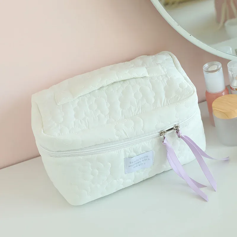 femme nouveau motif de fleur femmes trousse de maquillage articles de toilette organisateur de cosmétiques sac à fermeture éclair pochette de lavage de voyage sac cosmétique sacs de maquillage