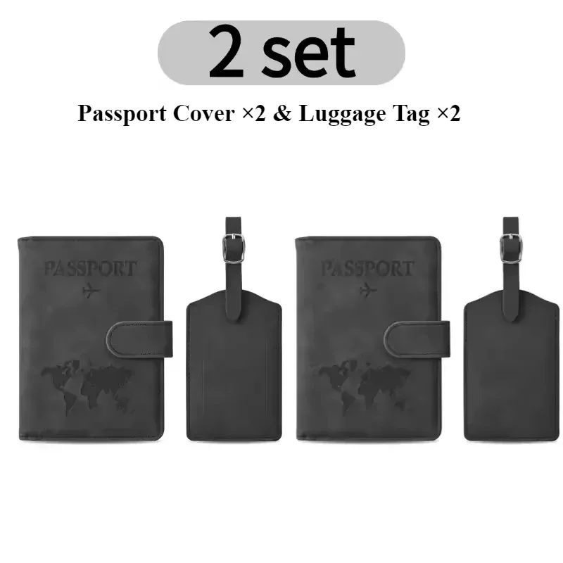porte-passeport anti-rfid en cuir pu résistant à l'eau avec fentes pour cartes sim pour femmes, idéal pour les vacances en famille ou comme cadeau de mariage