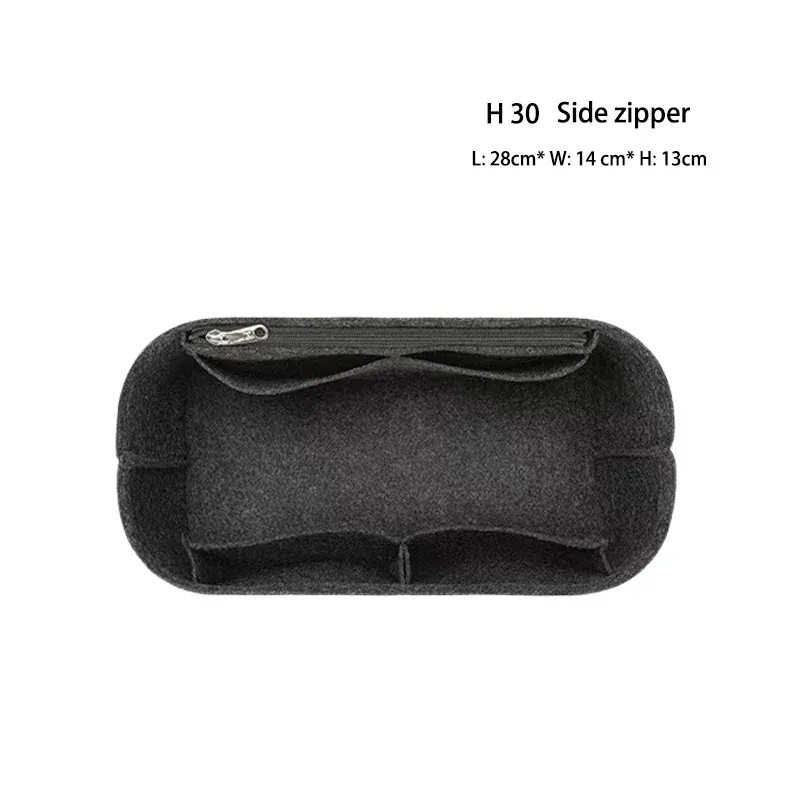 sac à main en feutre pour femmes, organisateur de cosmétiques, adapté pour h lindy mini 26 30 34, pochette intérieure à fermeture éclair, design de luxe