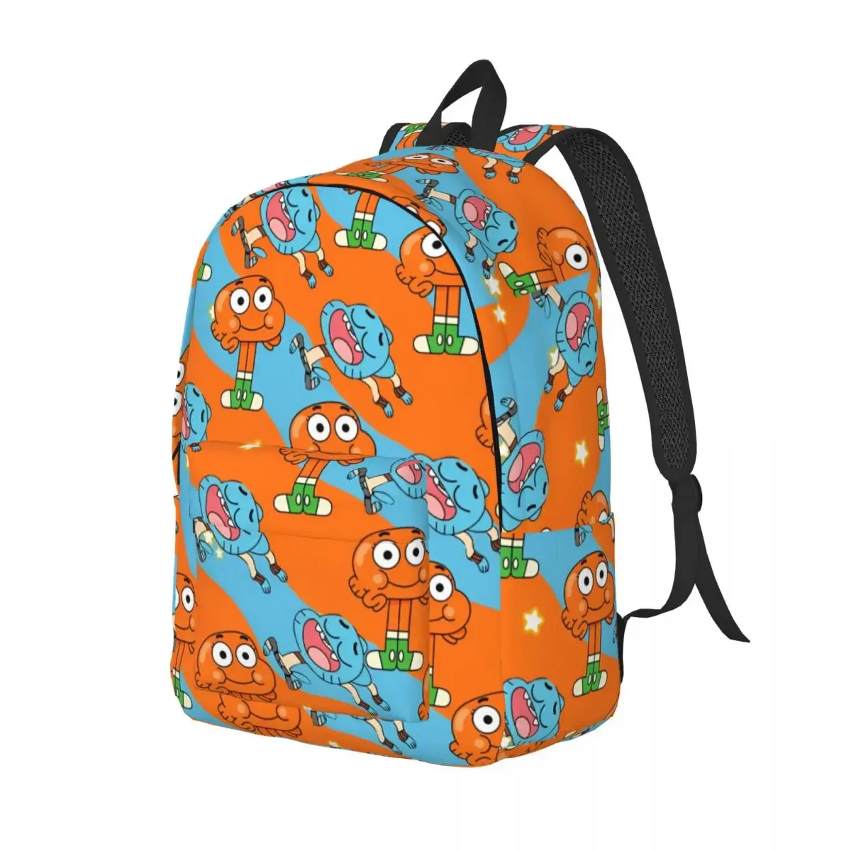 gumball darwin visage mode sac à dos sport lycée affaires jeu vidéo sac à dos pour hommes femmes ordinateur portable toile sacs