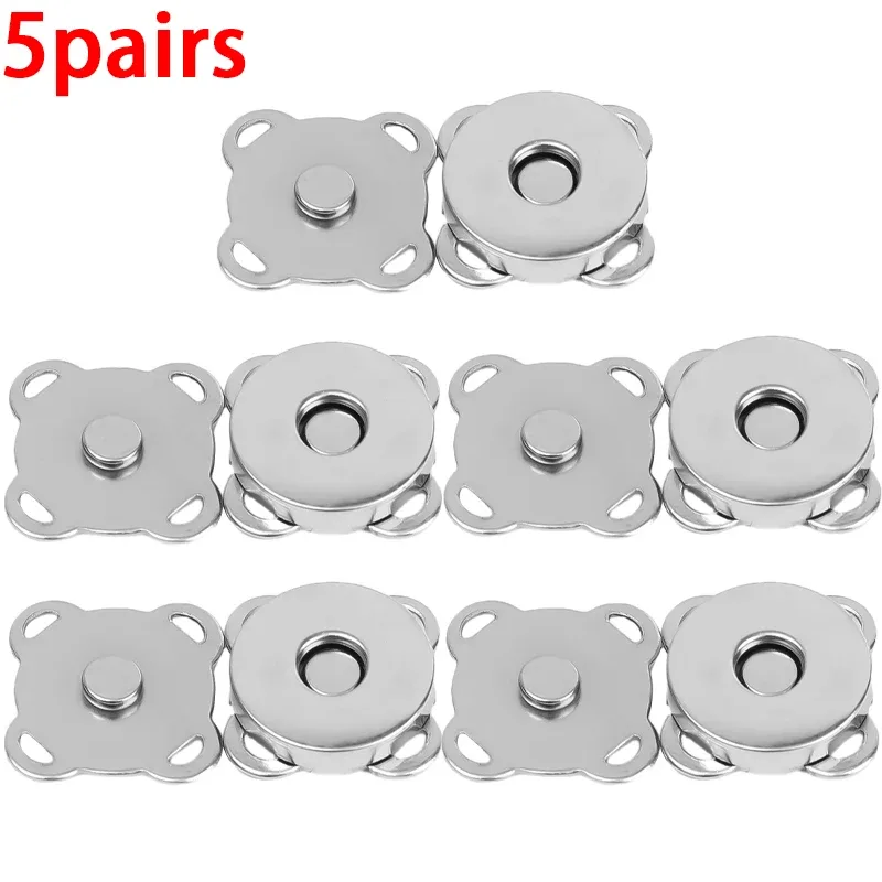 fermoirs magnétiques en métal pour couture, 14/18mm, pour sac à main, bricolage, cadenas, épingles à fleur de prunier, lèvent artisanaux pour vêtements