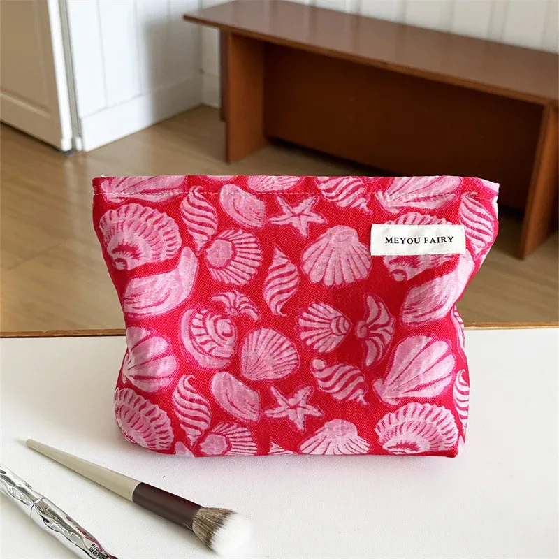 trousse de maquillage française de niche grande capacité et haute qualité esthétique, sac à main pour femme pour voyage et rangement, trousse de toilette en tissu