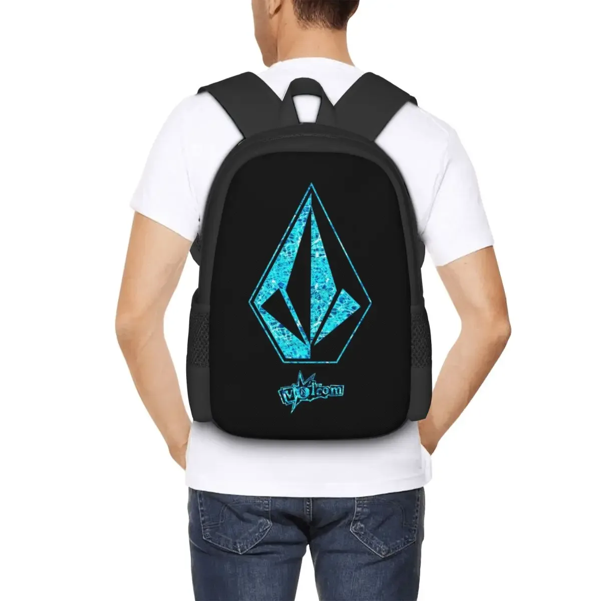 sac à dos d'école avec logo volcoms, sac à dos de randonnée, sac à dos de voyage pour garçons et filles, sac à dos à la mode, sacs à bandoulière