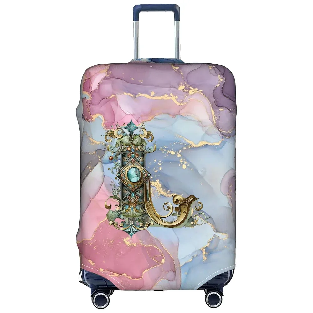 housse de protection pour bagages en tissu extensible, étui de protection pour valise série graphique, housse anti-poussière pour bagages, valise adaptée de 18 à 32 pouces