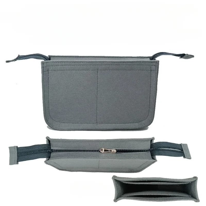 pour h evelyne 16 29 33 sac d'insertion feutre maquillage organisateur sac intérieur sac à main portable base shaper