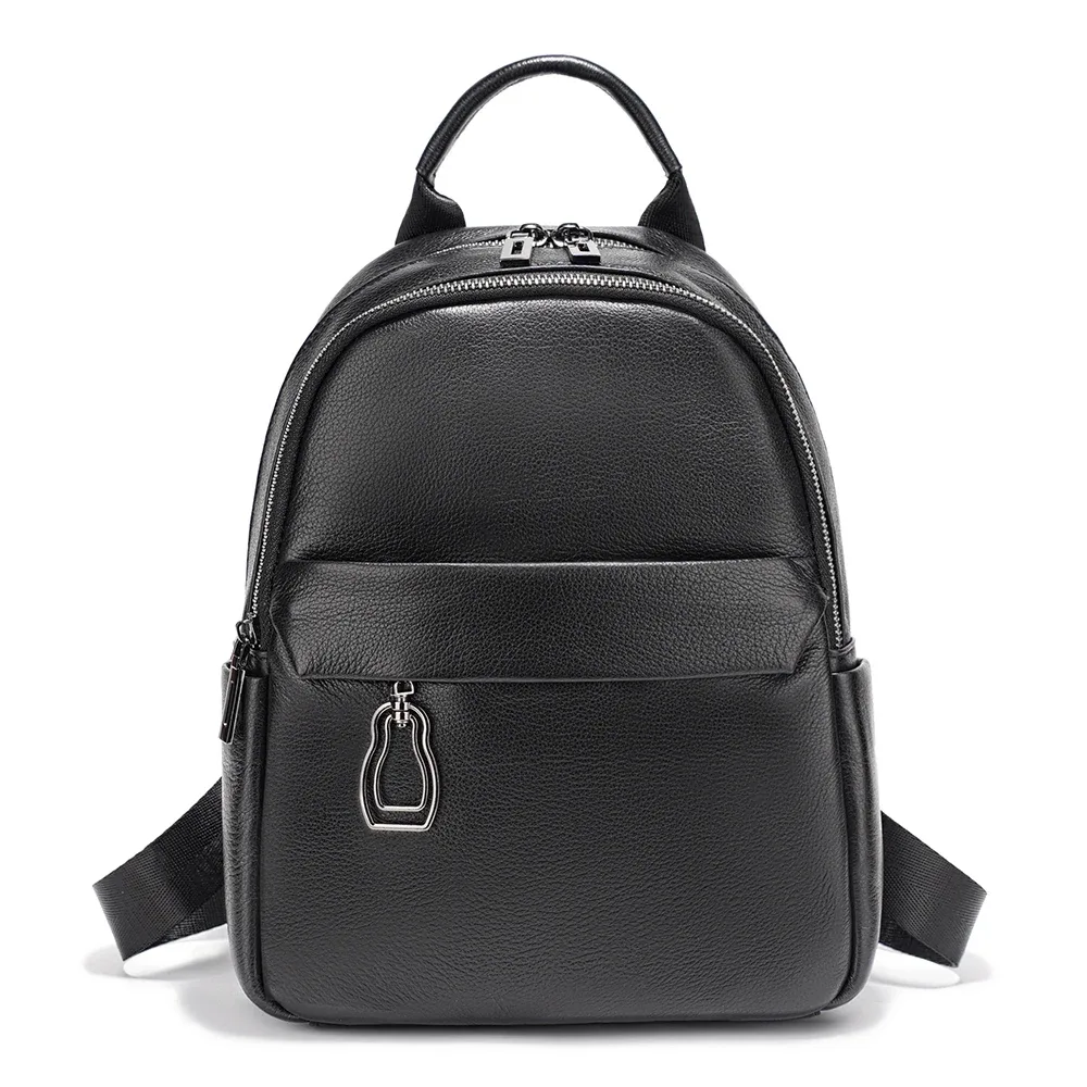 zency – sac à dos 100% cuir véritable pour femmes, cartable de haute qualité pour les déplacements, les voyages et l'école, sac à dos vert, nouveau